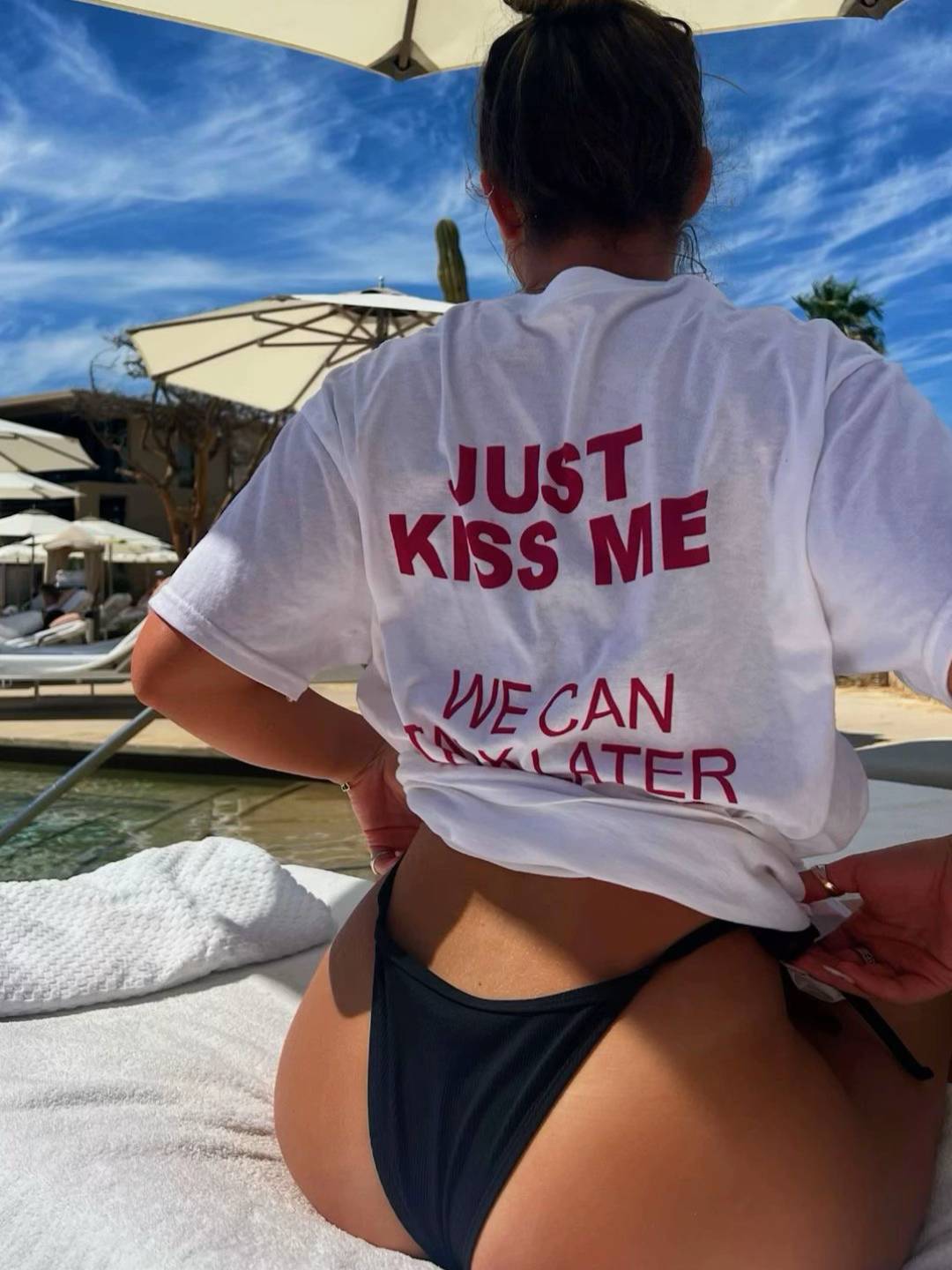 Just Kiss Me Talk Later T-Shirt