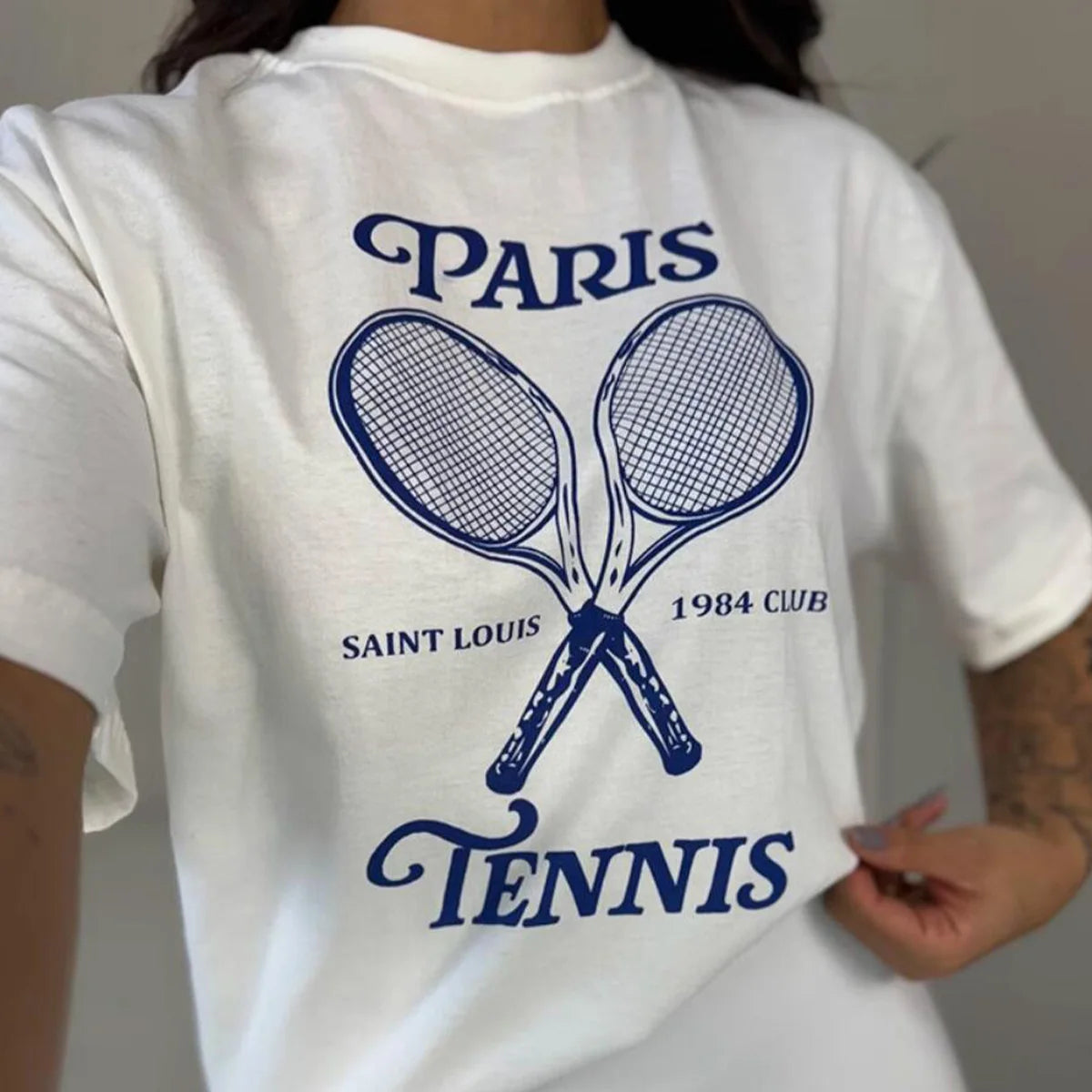 Paris 1984 Tennis Club T Shirt